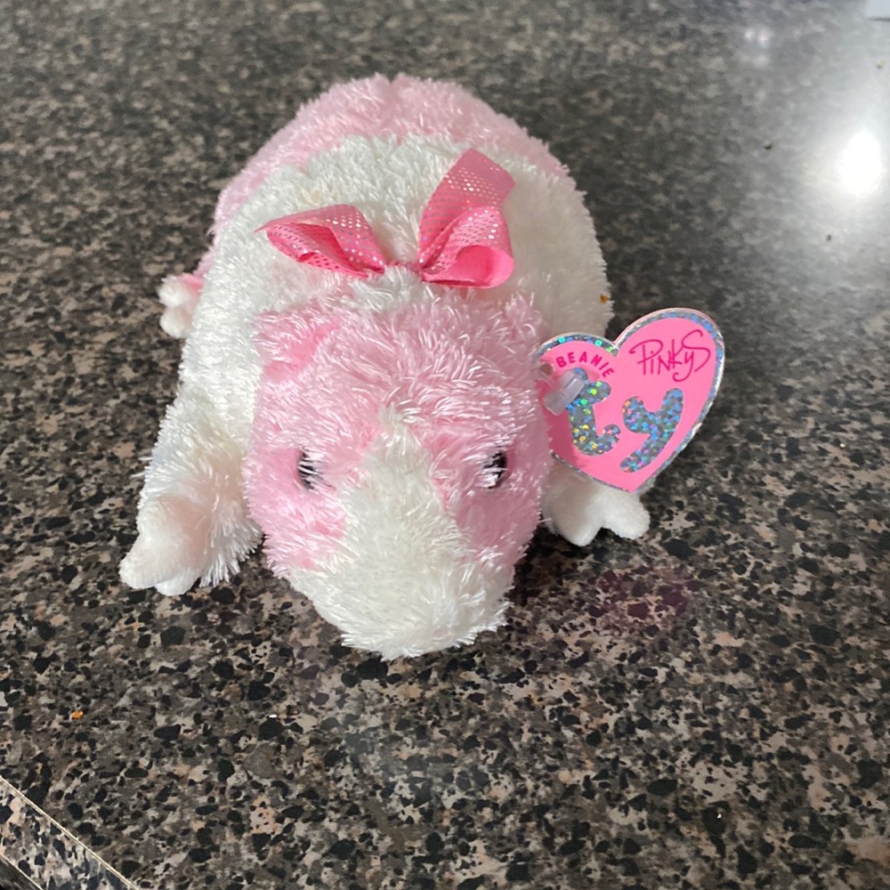 Ty Beanie Babies Pinky’s Exclusive Rosa Guinea Pig Rare Vintage Collect Plush